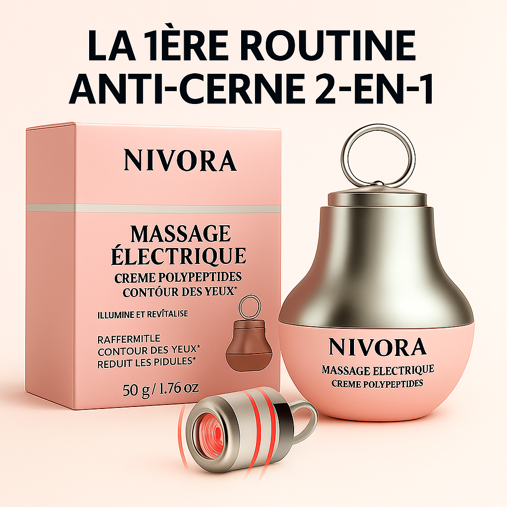 NIVORA – Crème Contour des Yeux Led 2 en 1- Anti-Cernes et Raffermissante
