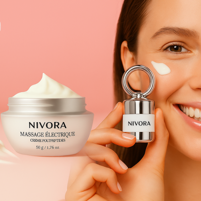 NIVORA – Crème Contour des Yeux Led 2 en 1- Anti-Cernes et Raffermissante